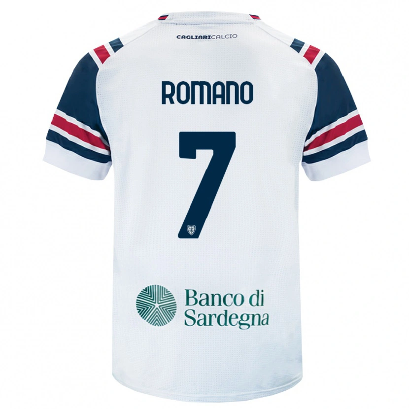 Danxen Niño Camiseta Antonio Romano #7 Blanco Rojo Verde 2ª Equipación 2026/27 La Camisa