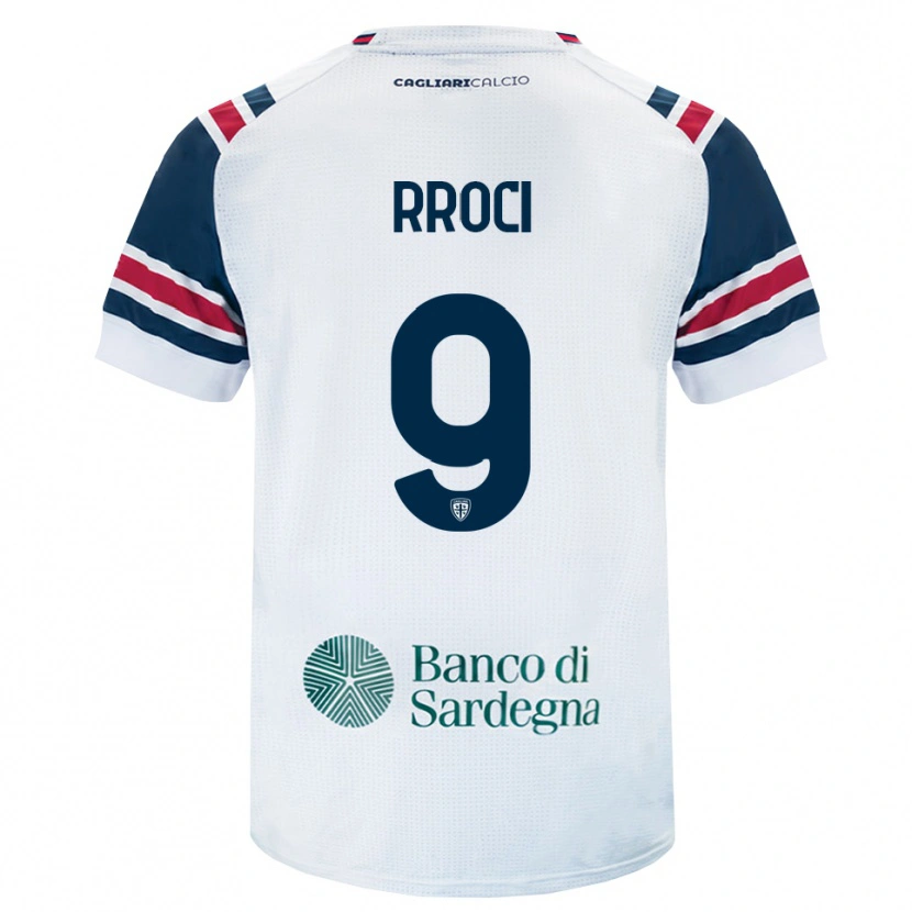 Danxen Niño Camiseta Kevin Rroci #9 Blanco Rojo Verde 2ª Equipación 2026/27 La Camisa