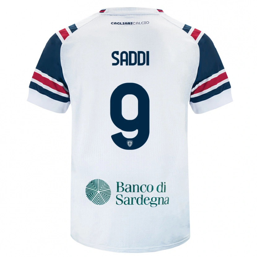 Danxen Niño Camiseta Gianluca Saddi #9 Blanco Rojo Verde 2ª Equipación 2026/27 La Camisa