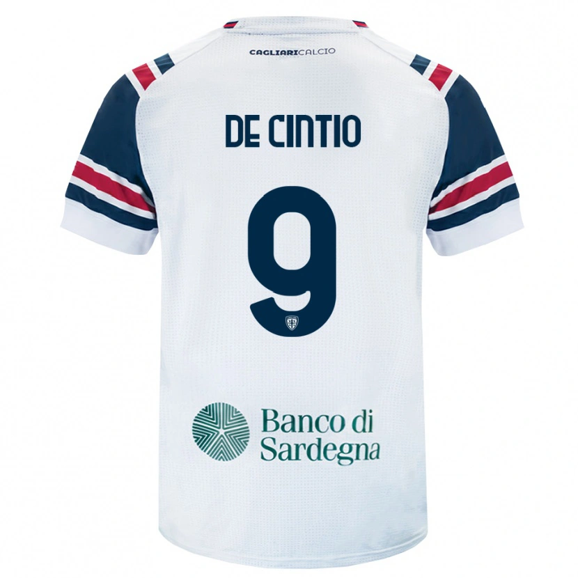 Danxen Niño Camiseta Jacopo De Cintio #9 Blanco Rojo Verde 2ª Equipación 2026/27 La Camisa