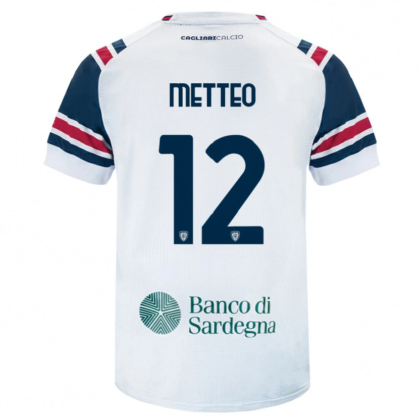 Danxen Niño Camiseta Gabriele Metteo #12 Blanco Rojo Verde 2ª Equipación 2026/27 La Camisa