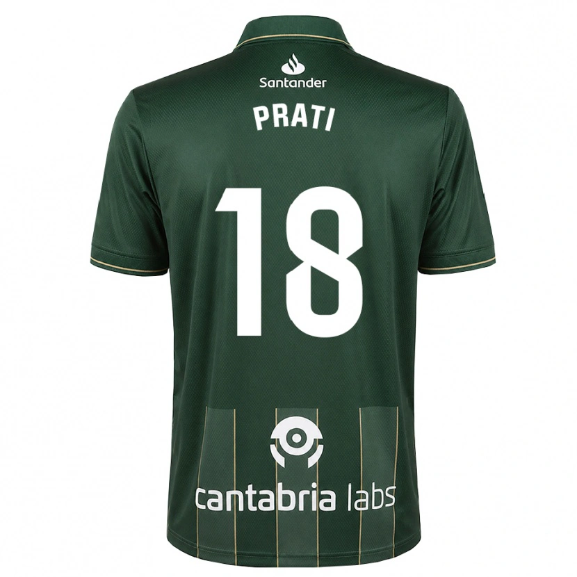 Danxen Niño Camiseta Matteo Prati #18 Gris Pizarra Oscuro Blanco 2ª Equipación 2026/27 La Camisa