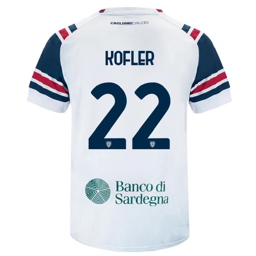 Danxen Niño Camiseta Raphael Kofler #22 Blanco Rojo Verde 2ª Equipación 2026/27 La Camisa
