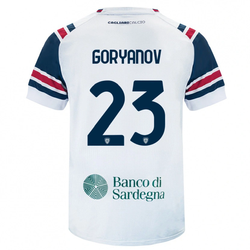 Danxen Niño Camiseta Kristiyan Goryanov #23 Blanco Rojo Verde 2ª Equipación 2026/27 La Camisa