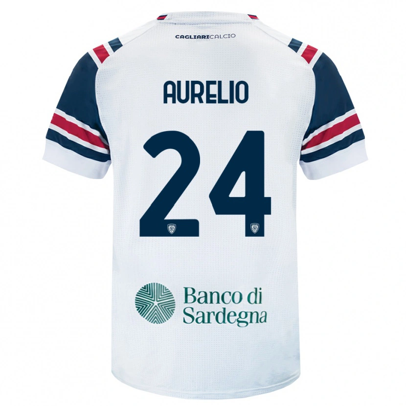 Danxen Niño Camiseta Giuseppe Aurelio #24 Blanco Rojo Verde 2ª Equipación 2026/27 La Camisa