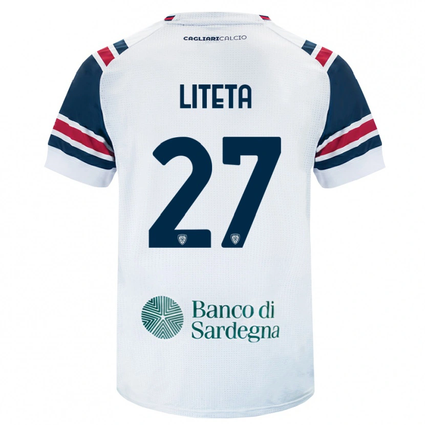 Danxen Niño Camiseta Joseph Liteta #27 Blanco Rojo Verde 2ª Equipación 2026/27 La Camisa