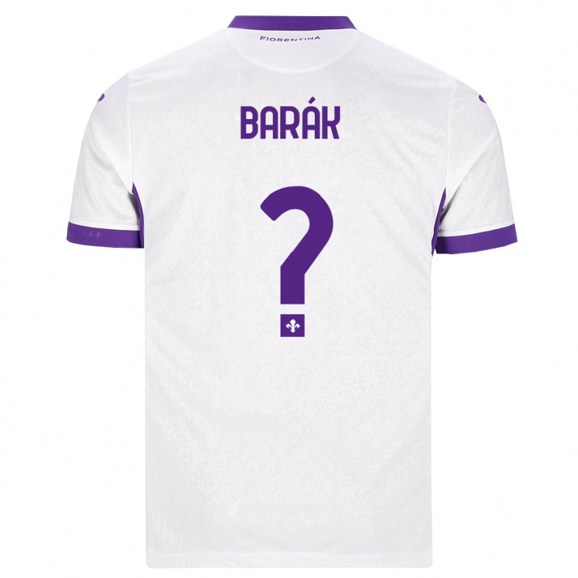 Danxen Niño Camiseta Antonín Barák #0 Blanco Morado 2ª Equipación 2026/27 La Camisa