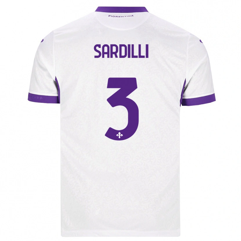Danxen Niño Camiseta Davide Sardilli #3 Blanco Morado 2ª Equipación 2026/27 La Camisa