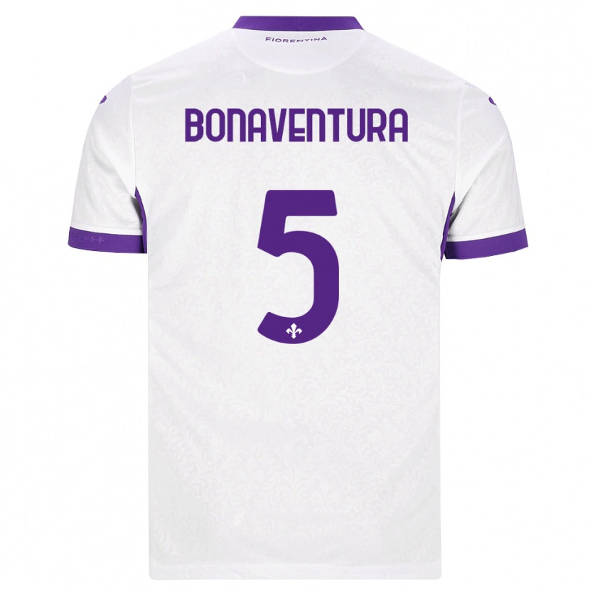 Danxen Niño Camiseta Giacomo Bonaventura #5 Blanco Morado 2ª Equipación 2026/27 La Camisa