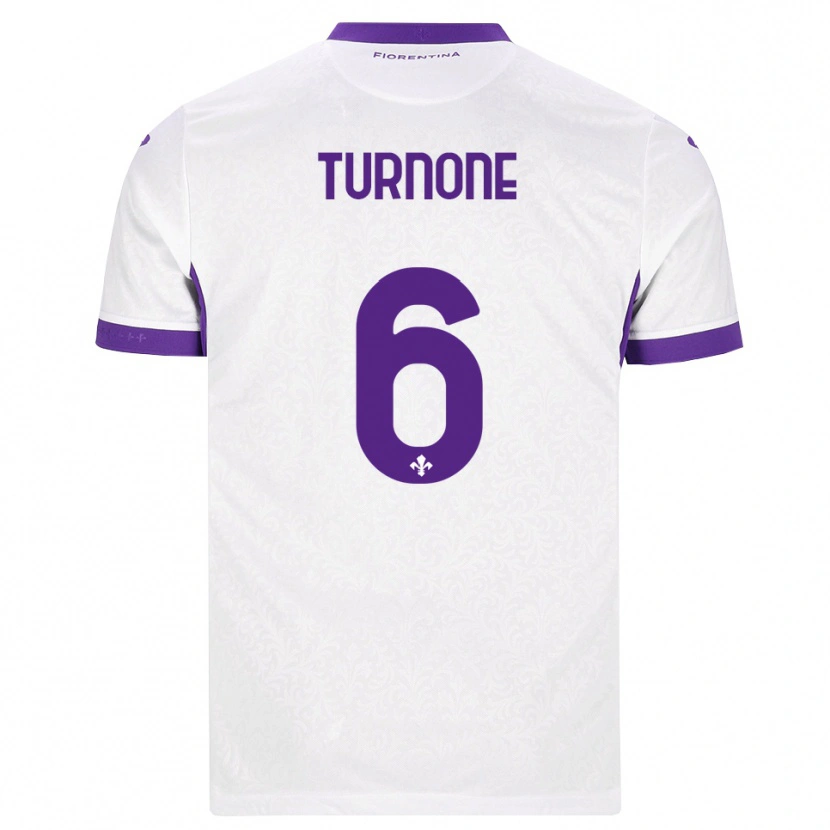 Danxen Niño Camiseta Niccolò Turnone #6 Blanco Morado 2ª Equipación 2026/27 La Camisa
