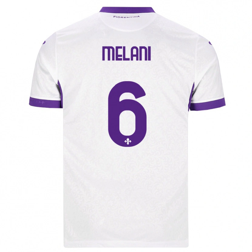 Danxen Niño Camiseta Federico Melani #6 Blanco Morado 2ª Equipación 2026/27 La Camisa