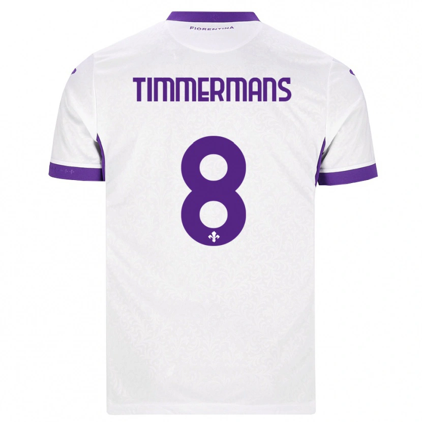 Danxen Niño Camiseta Loric Timmermans #8 Blanco Morado 2ª Equipación 2026/27 La Camisa