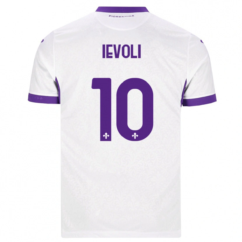 Danxen Niño Camiseta Mattia Ievoli #10 Blanco Morado 2ª Equipación 2026/27 La Camisa