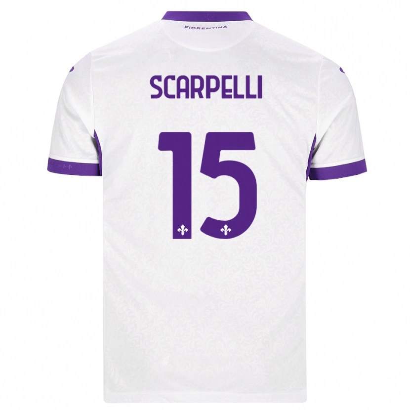 Danxen Niño Camiseta Diego Scarpelli #15 Blanco Morado 2ª Equipación 2026/27 La Camisa