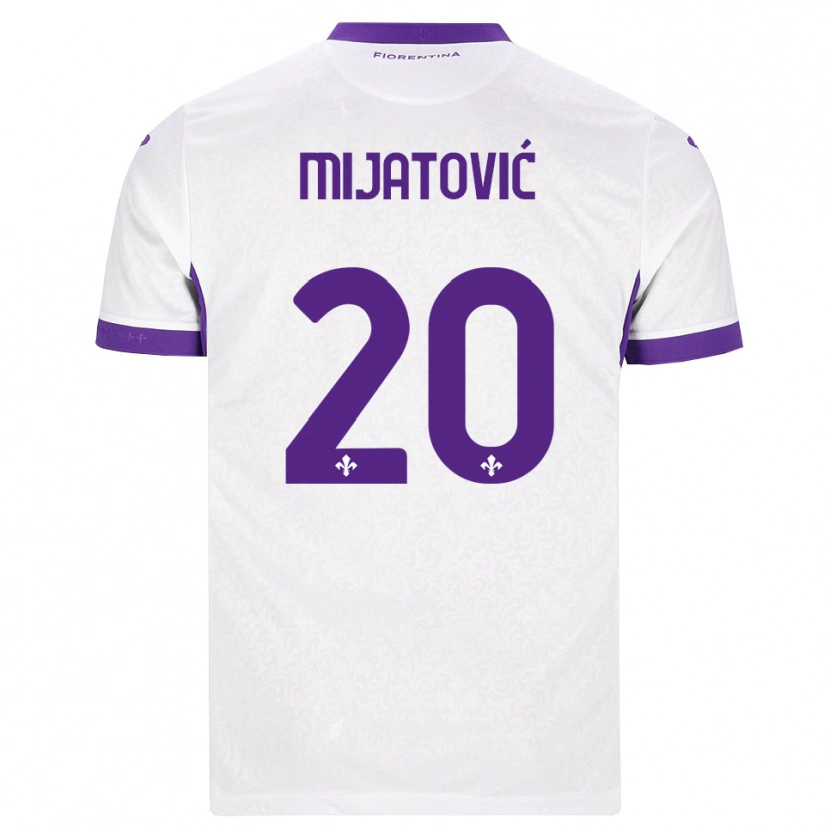 Danxen Niño Camiseta Milica Mijatović #20 Blanco Morado 2ª Equipación 2026/27 La Camisa