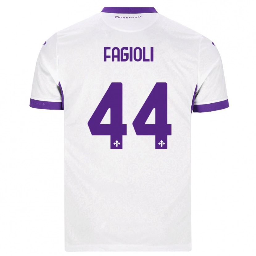 Danxen Niño Camiseta Nicolò Fagioli #44 Blanco Morado 2ª Equipación 2026/27 La Camisa