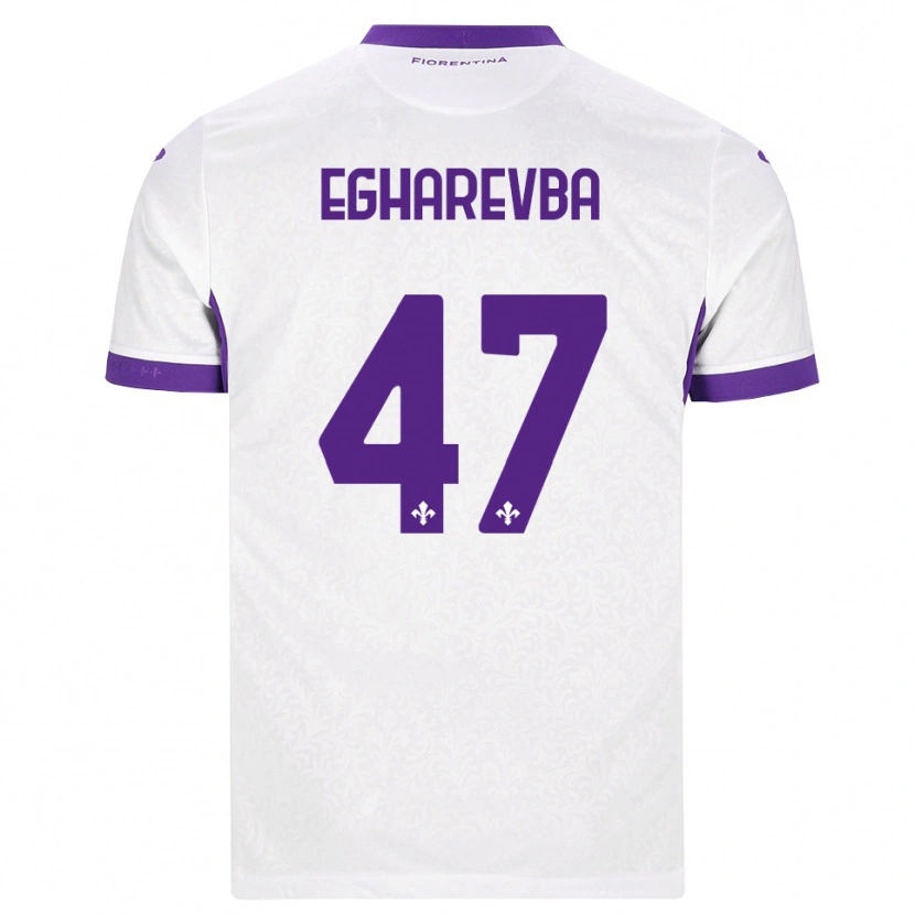 Danxen Niño Camiseta Fortune Egharevba #47 Blanco Morado 2ª Equipación 2026/27 La Camisa