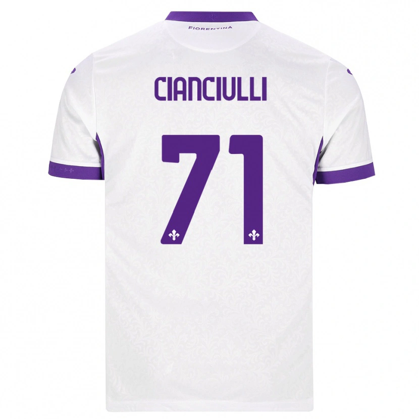 Danxen Niño Camiseta Salvatore Cianciulli #71 Blanco Morado 2ª Equipación 2026/27 La Camisa