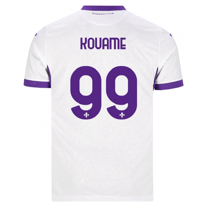 Danxen Niño Camiseta Christian Kouame #99 Blanco Morado 2ª Equipación 2026/27 La Camisa