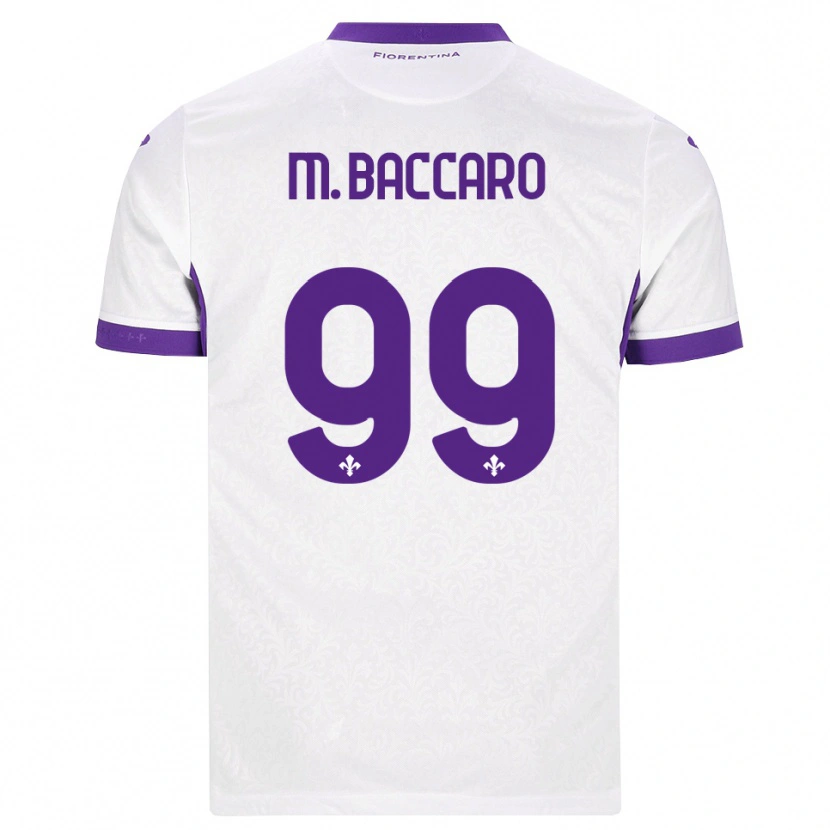 Danxen Niño Camiseta Giulia Maria Baccaro #99 Blanco Morado 2ª Equipación 2026/27 La Camisa