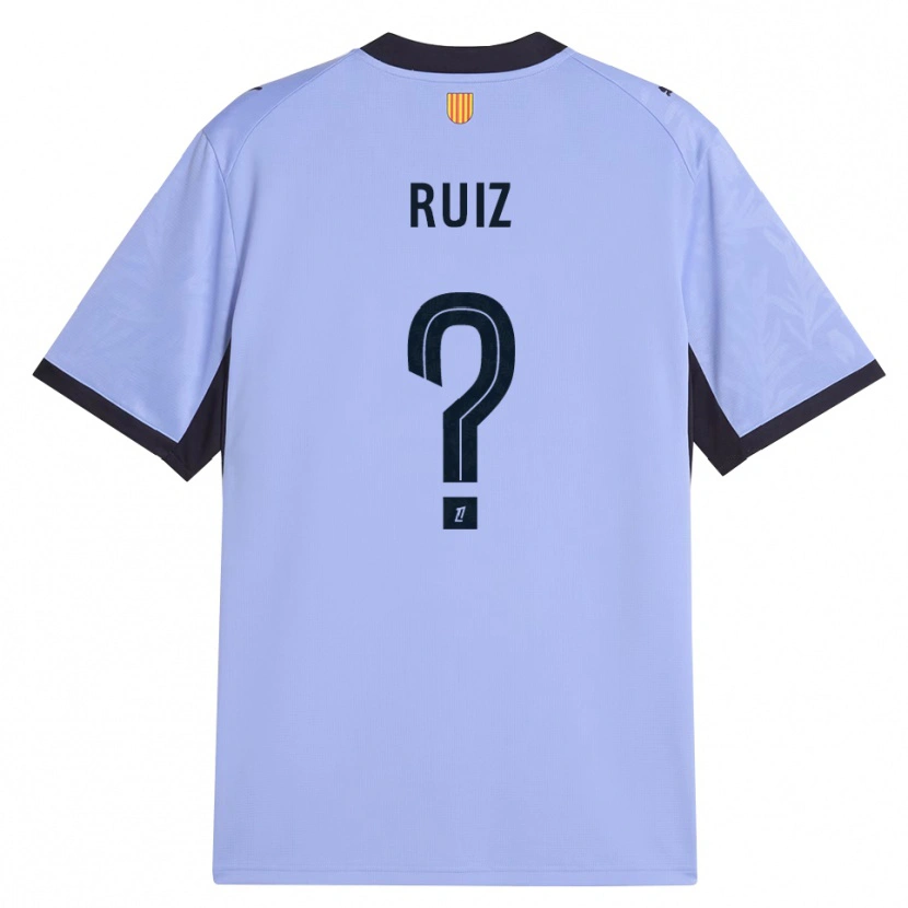 Danxen Niño Camiseta Pedro Ruiz #0 Lavanda Negro Equipación Tercera 2026/27 La Camisa