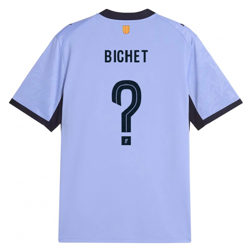 Danxen Niño Camiseta Tristan Bichet #0 Lavanda Negro Equipación Tercera 2026/27 La Camisa