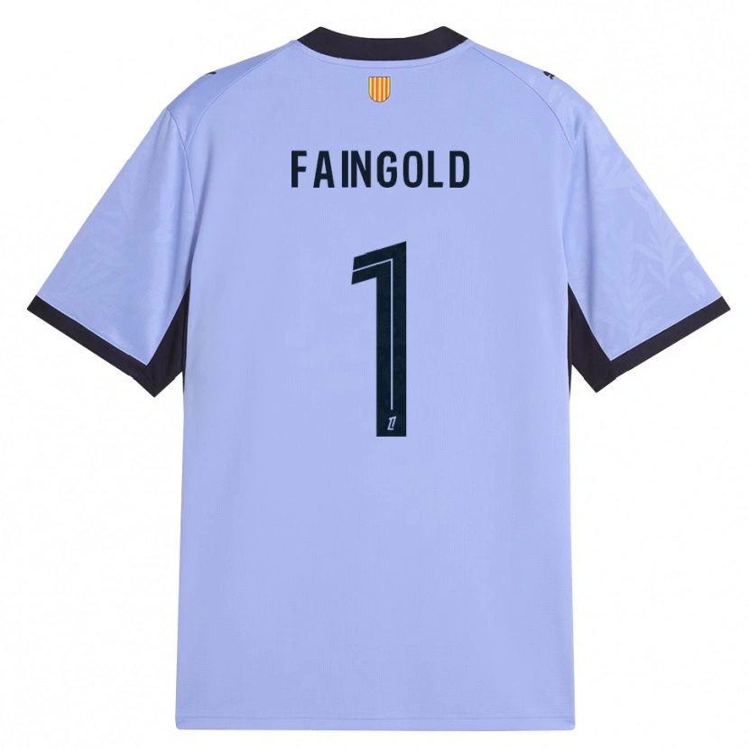 Danxen Niño Camiseta Abbie Faingold #1 Lavanda Negro Equipación Tercera 2026/27 La Camisa