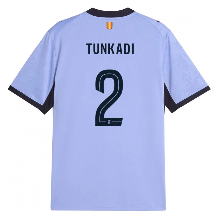 Danxen Niño Camiseta Alexandre Tunkadi #2 Lavanda Negro Equipación Tercera 2026/27 La Camisa
