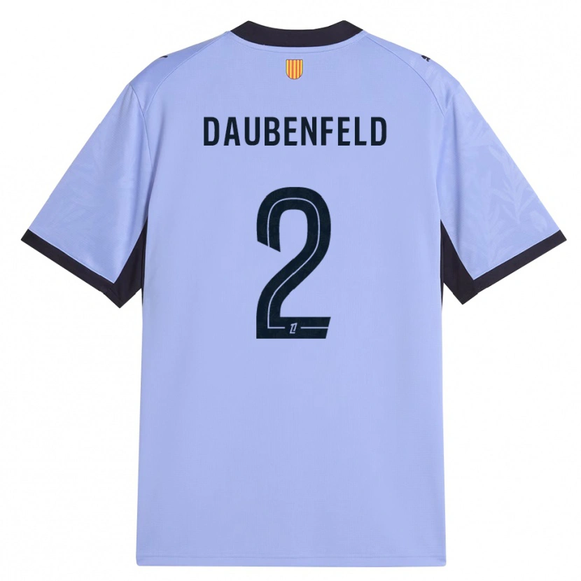 Danxen Niño Camiseta Lucas Daubenfeld #2 Lavanda Negro Equipación Tercera 2026/27 La Camisa