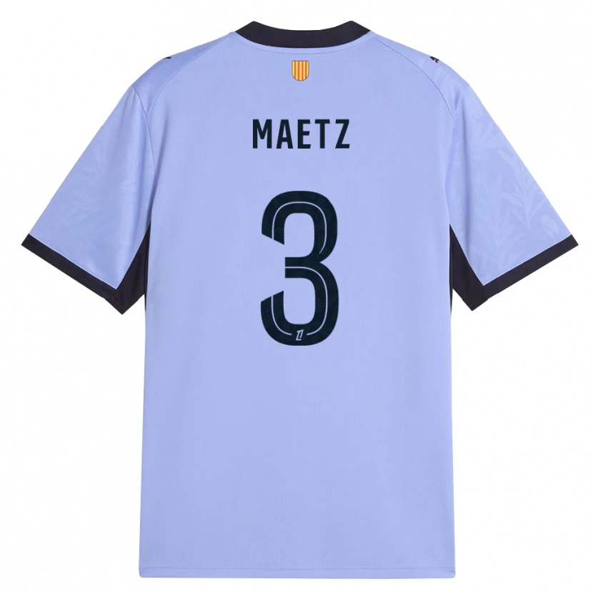 Danxen Niño Camiseta Agathe Maetz #3 Lavanda Negro Equipación Tercera 2026/27 La Camisa
