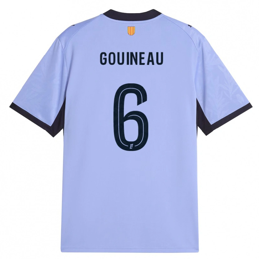 Danxen Niño Camiseta Coline Gouineau #6 Lavanda Negro Equipación Tercera 2026/27 La Camisa