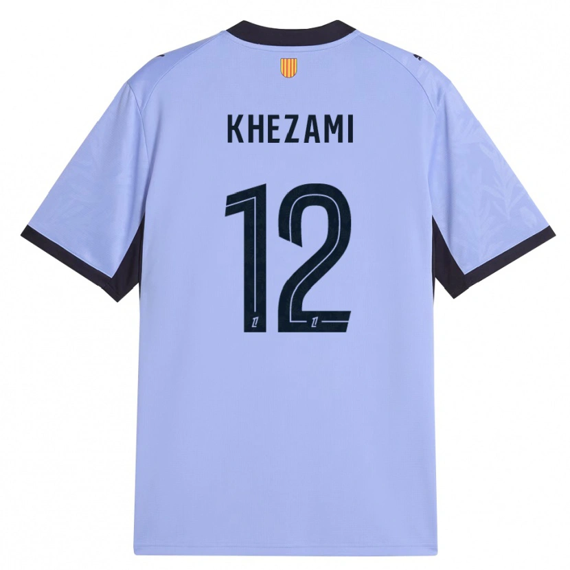 Danxen Niño Camiseta Roselène Khezami #12 Lavanda Negro Equipación Tercera 2026/27 La Camisa