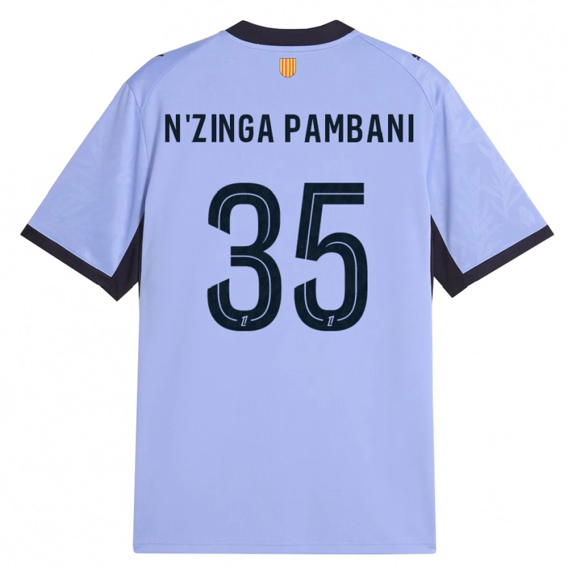 Danxen Niño Camiseta Pladi N'zinga Pambani #35 Lavanda Negro Equipación Tercera 2026/27 La Camisa