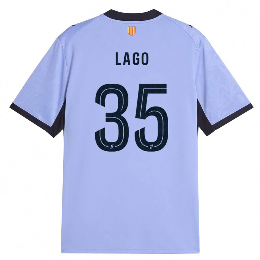 Danxen Niño Camiseta Ange Lago #35 Lavanda Negro Equipación Tercera 2026/27 La Camisa