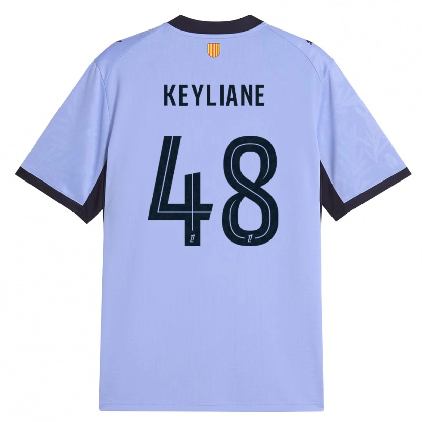 Danxen Niño Camiseta Keyliane Abdallah #48 Lavanda Negro Equipación Tercera 2026/27 La Camisa