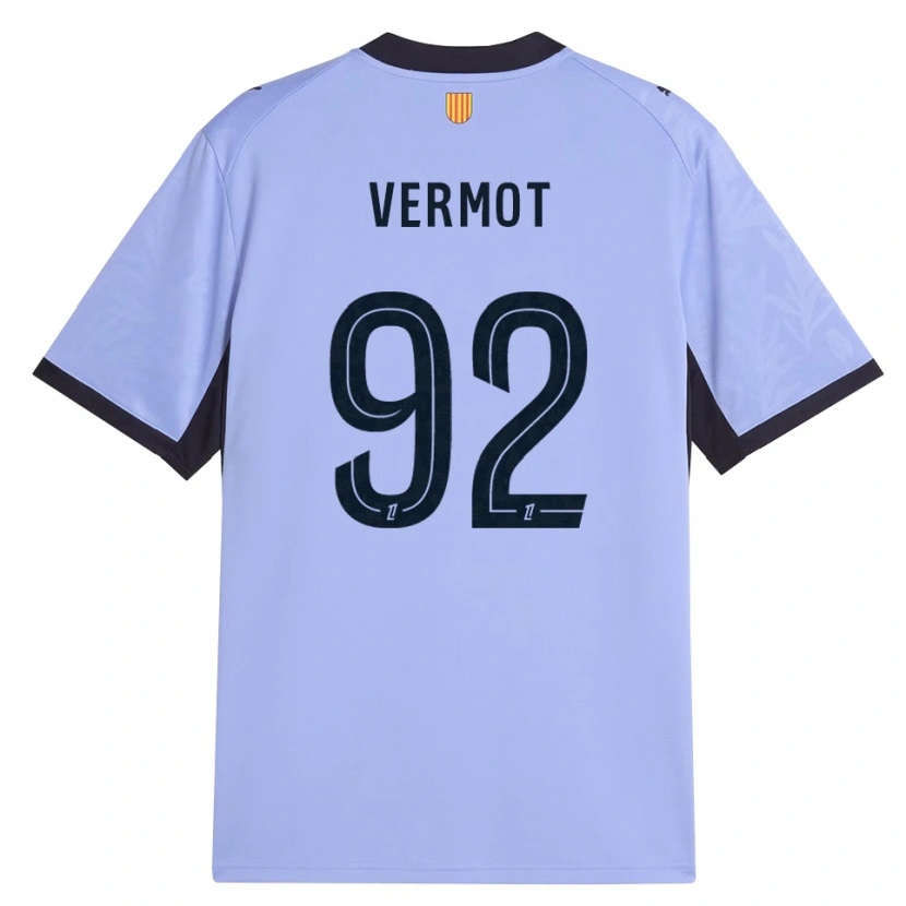 Danxen Niño Camiseta Théo Vermot #92 Lavanda Negro Equipación Tercera 2026/27 La Camisa