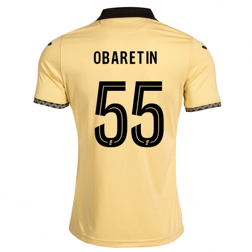 Danxen Niño Camiseta Nosa Edward Obaretin #55 Blanco Navajo Negro 2ª Equipación 2026/27 La Camisa