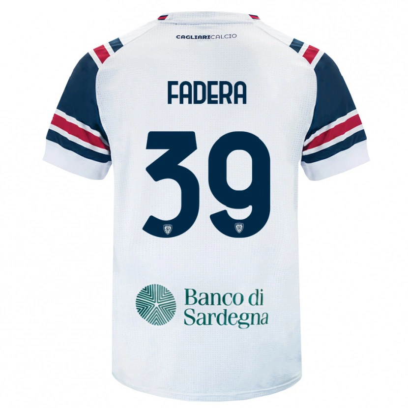 Danxen Niño Camiseta Alieu Fadera #39 Blanco Rojo Verde 2ª Equipación 2026/27 La Camisa