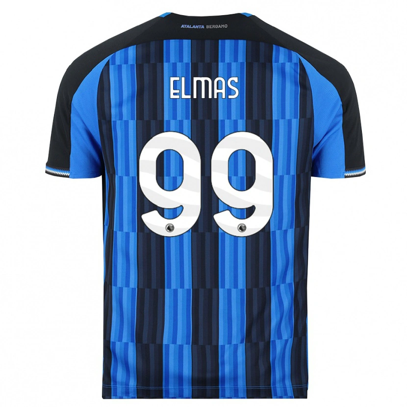 Danxen Niño Camiseta Eljif Elmas #99 Azul Negro Rojo 1ª Equipación 2026/27 La Camisa