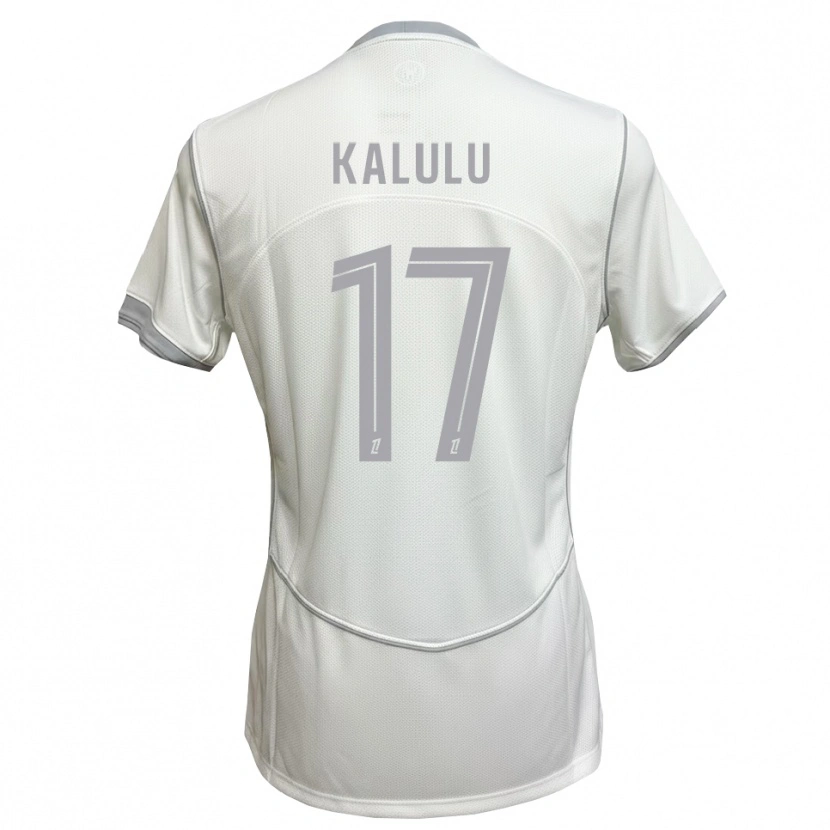 Danxen Niño Camiseta Joseph Kalulu #17 Blanco Gris 2ª Equipación 2026/27 La Camisa