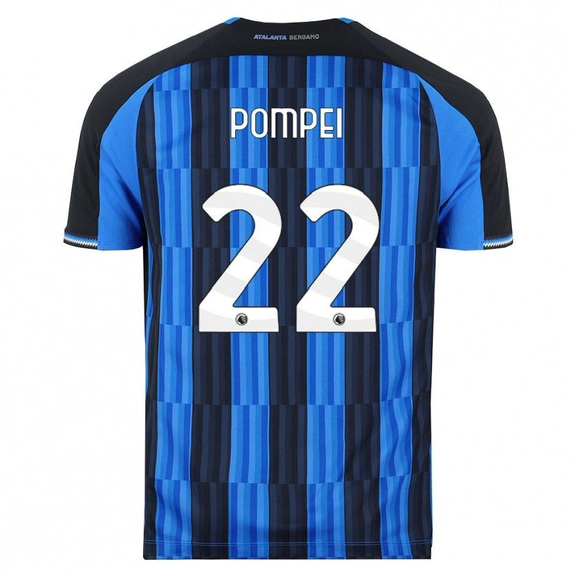 Danxen Niño Camiseta Thomas Pompei #22 Azul Negro Rojo 1ª Equipación 2026/27 La Camisa