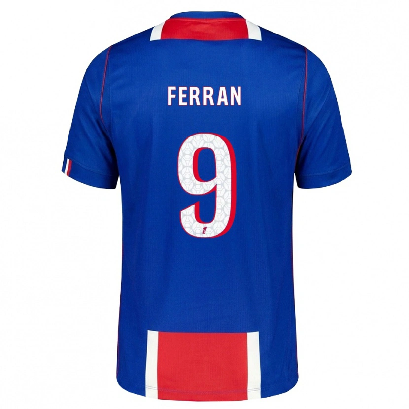 Danxen Hombre Camiseta Ferran Torres #9 Rojo Blanco Azul 1ª Equipación 2026/27 La Camisa