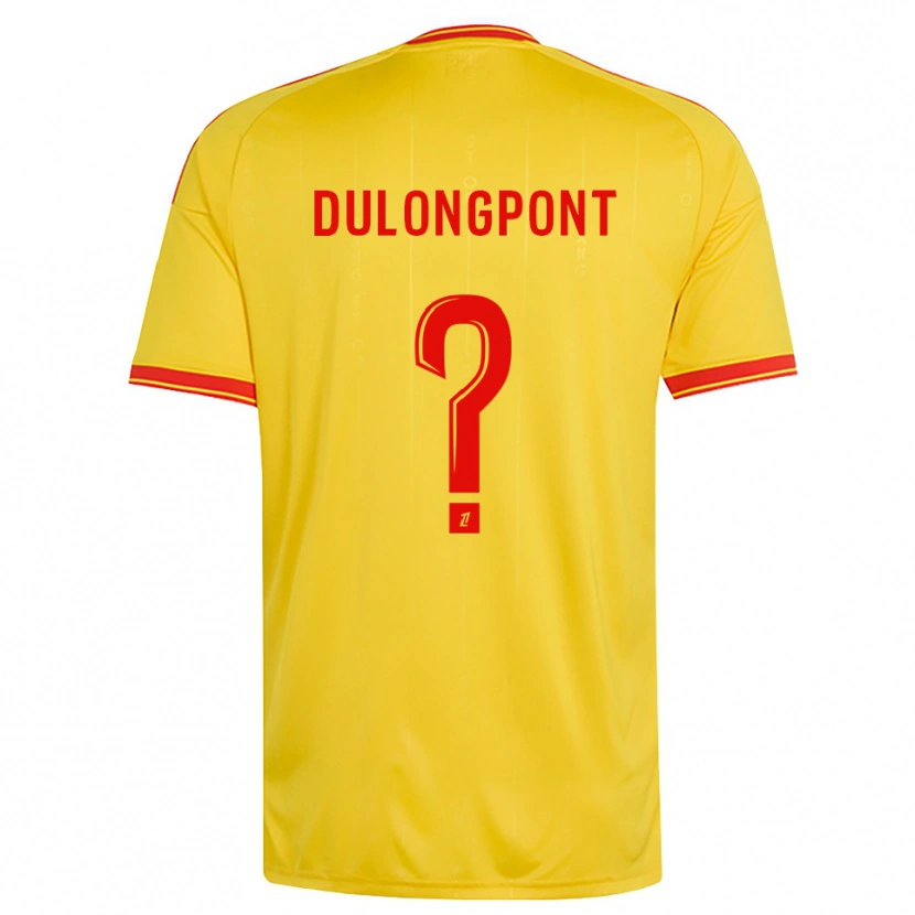 Danxen Hombre Camiseta Tom Dulongpont #0 Oro Naranja Rojo 1ª Equipación 2026/27 La Camisa