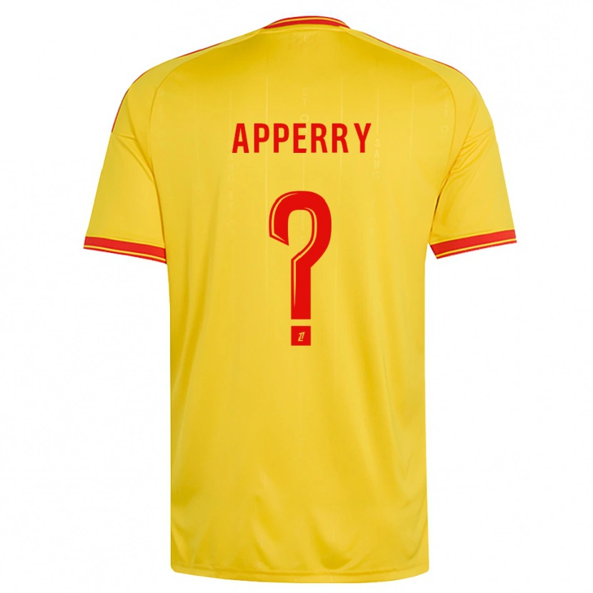 Danxen Hombre Camiseta Marceau Apperry #0 Oro Naranja Rojo 1ª Equipación 2026/27 La Camisa