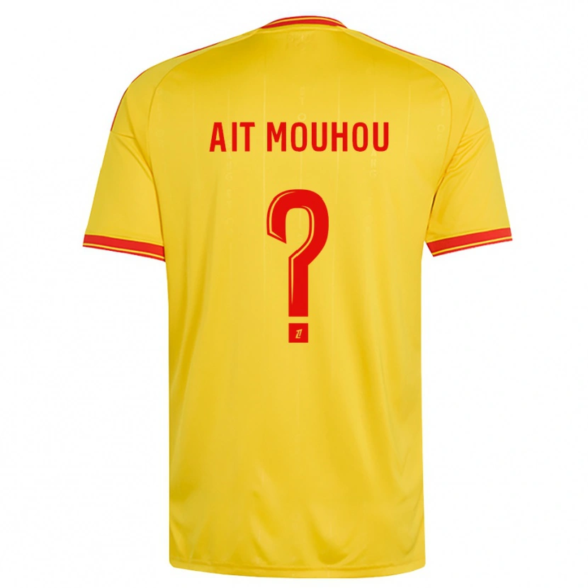 Danxen Hombre Camiseta Nassim Ait Mouhou #0 Oro Naranja Rojo 1ª Equipación 2026/27 La Camisa