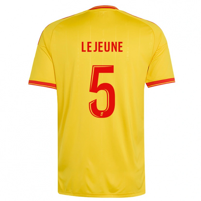 Danxen Hombre Camiseta Romane Lejeune #5 Oro Naranja Rojo 1ª Equipación 2026/27 La Camisa