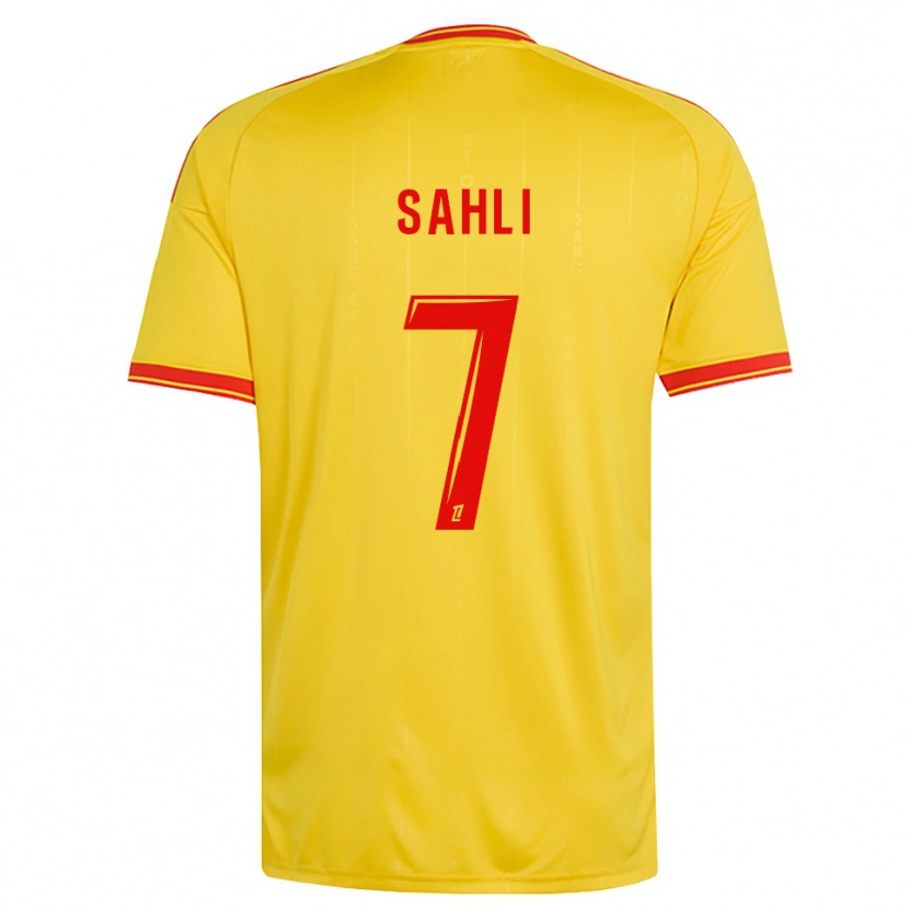 Danxen Hombre Camiseta Wael Sahli #7 Oro Naranja Rojo 1ª Equipación 2026/27 La Camisa