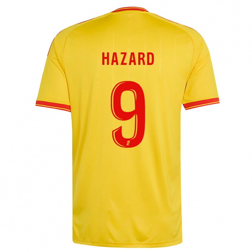 Danxen Hombre Camiseta Thorgan Hazard #9 Oro Naranja Rojo 1ª Equipación 2026/27 La Camisa