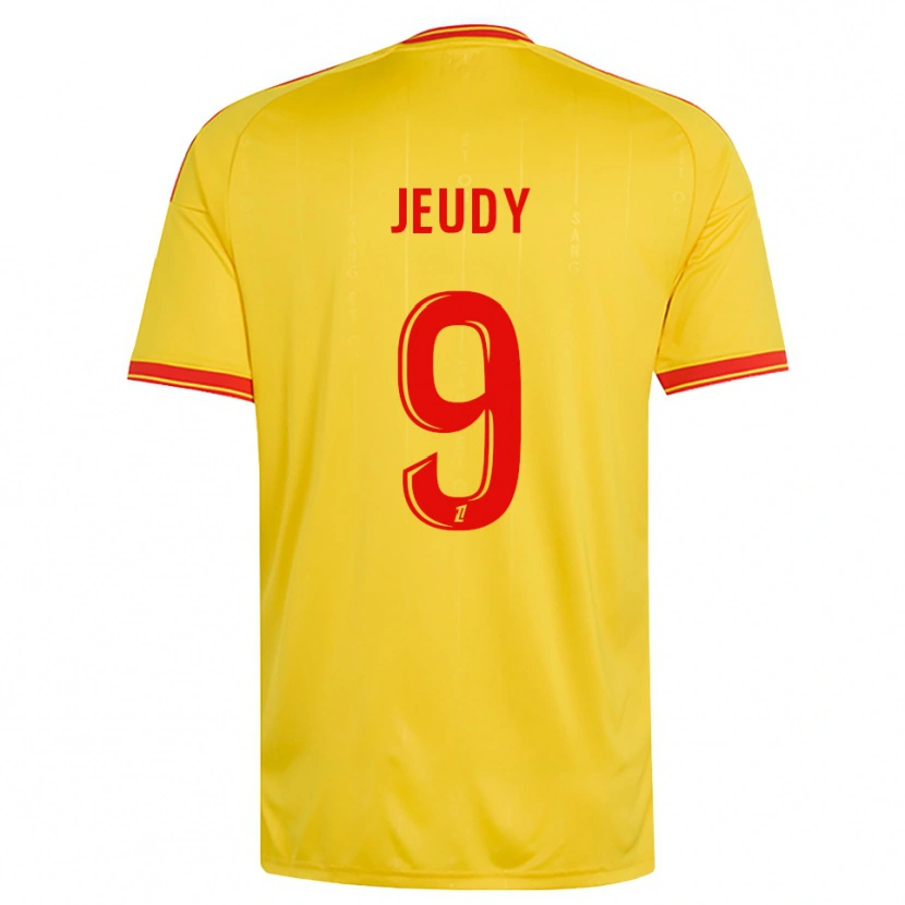 Danxen Hombre Camiseta Sherly Jeudy #9 Oro Naranja Rojo 1ª Equipación 2026/27 La Camisa