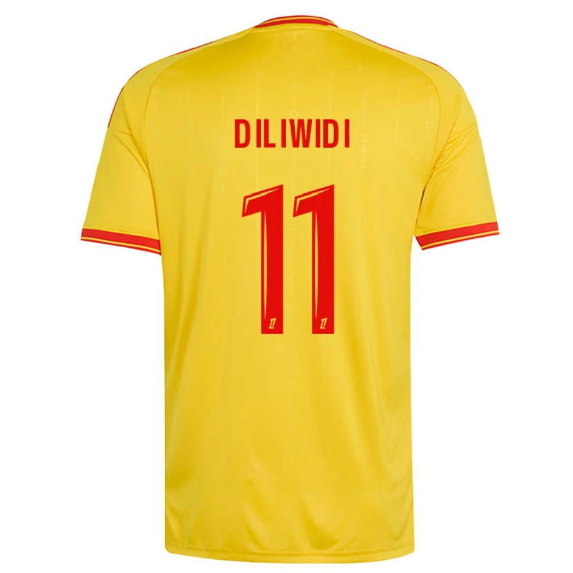 Danxen Hombre Camiseta Kembo Diliwidi #11 Oro Naranja Rojo 1ª Equipación 2026/27 La Camisa